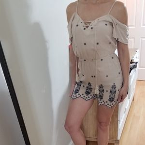 Love Tree Scalloped Romper